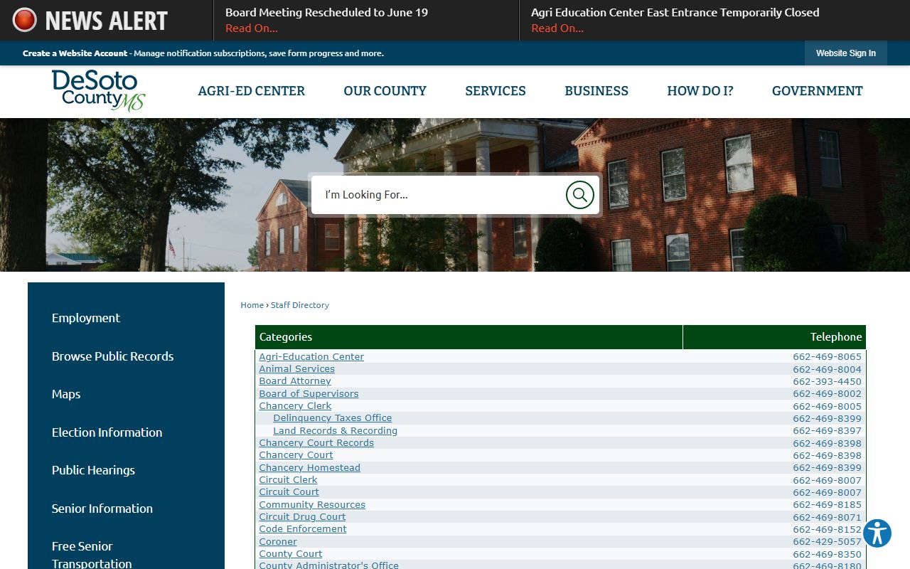 DeSoto County jail mugshots sheriff directory request contacts