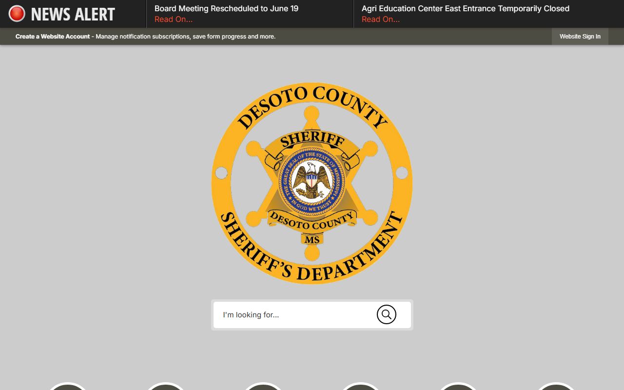 DeSoto County jail mugshots sheriff office docket resource